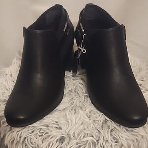 croft & barrow Black Slip-On Block Heel Mules